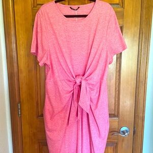 Salmon pink dress